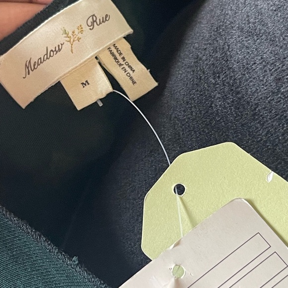 Anthropologie Meadow Rue Ruffle Front Short Sleeve Blouse Size Medium - Picture 5 of 7